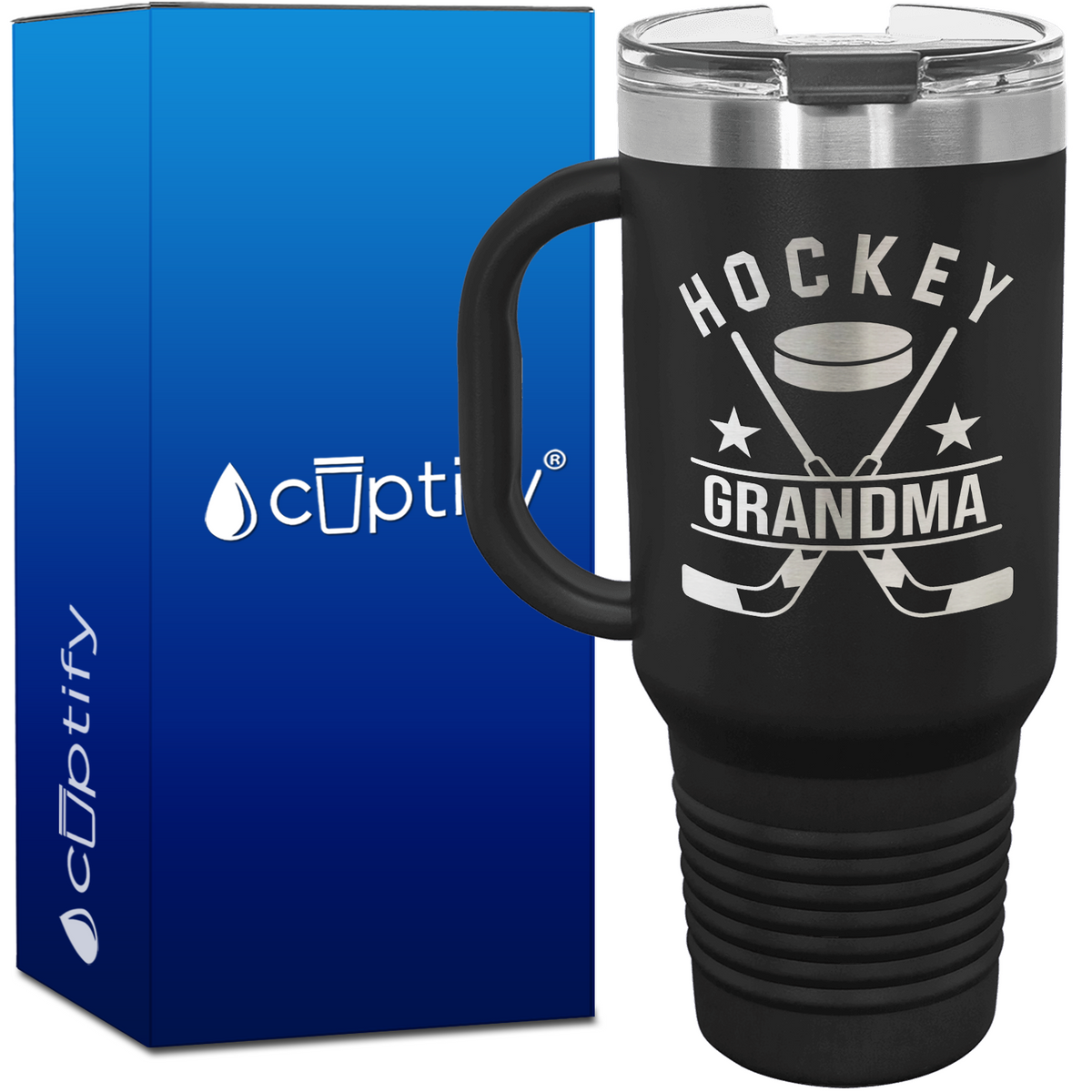 Hockey Grandma 40oz Travel Mug