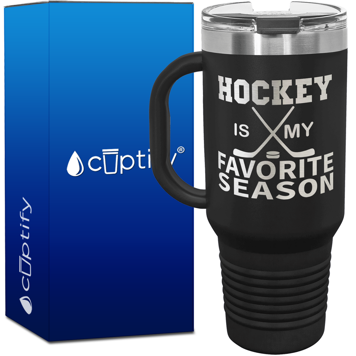 Hockey is My Favorite Person 40oz Travel Mug