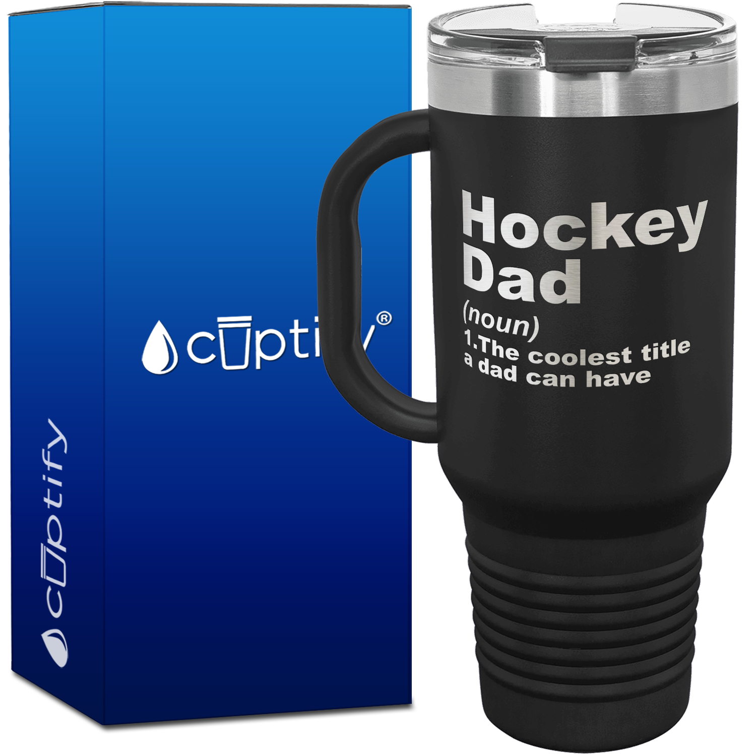 Hockey Dad Definition 40oz Travel Mug