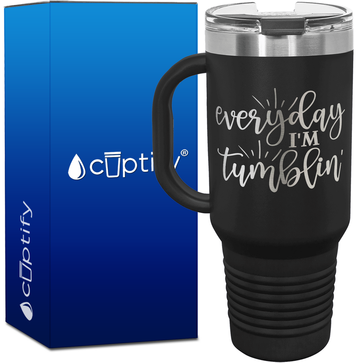 Everyday I'm Tumblin' 40oz Gymnastics Travel Mug