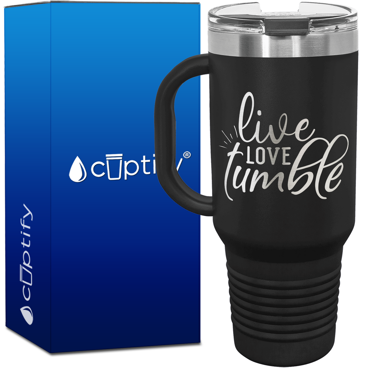 Live Love Tumble 40oz Gymnastics Travel Mug