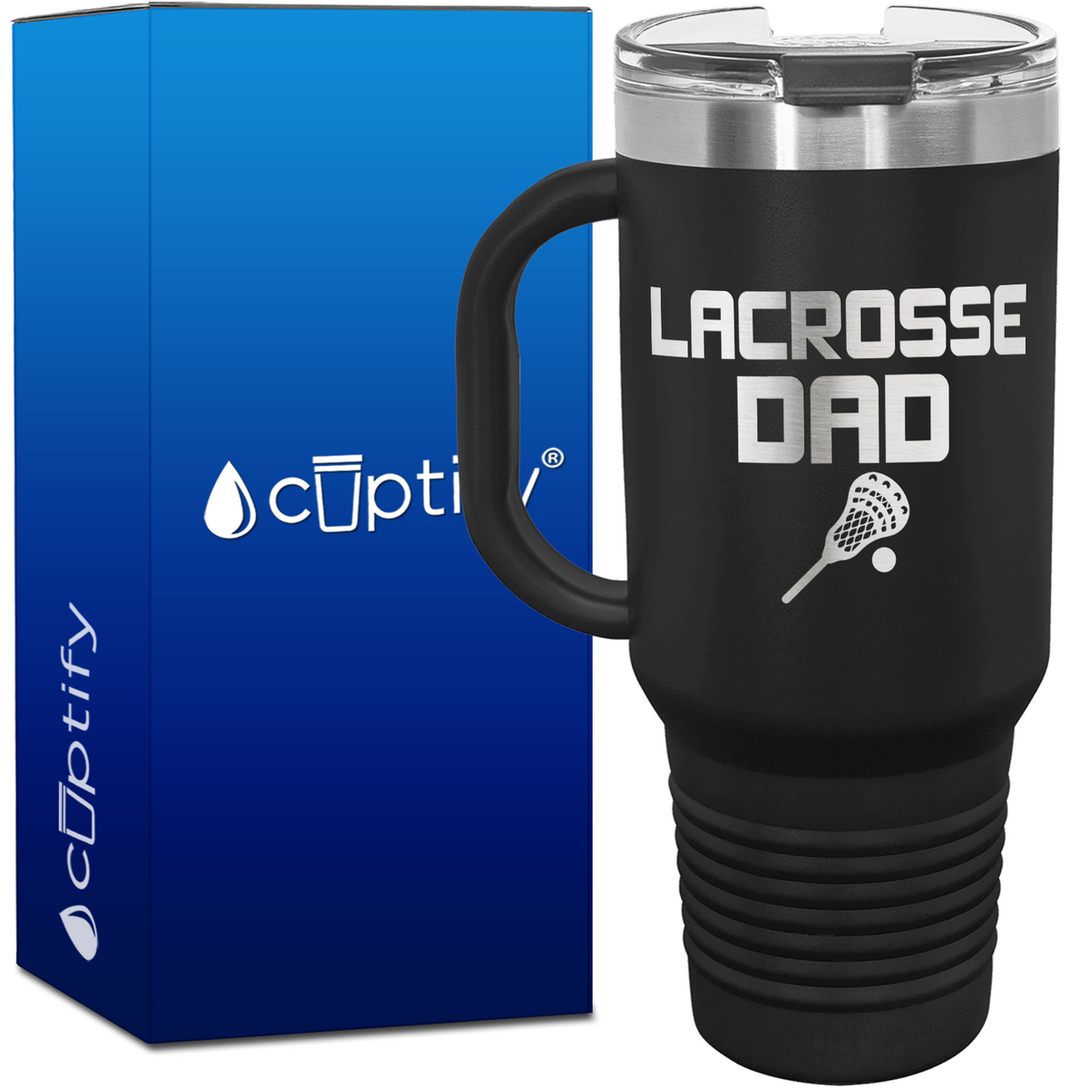 Lacrosse Dad 40oz Lacrosse Travel Mug