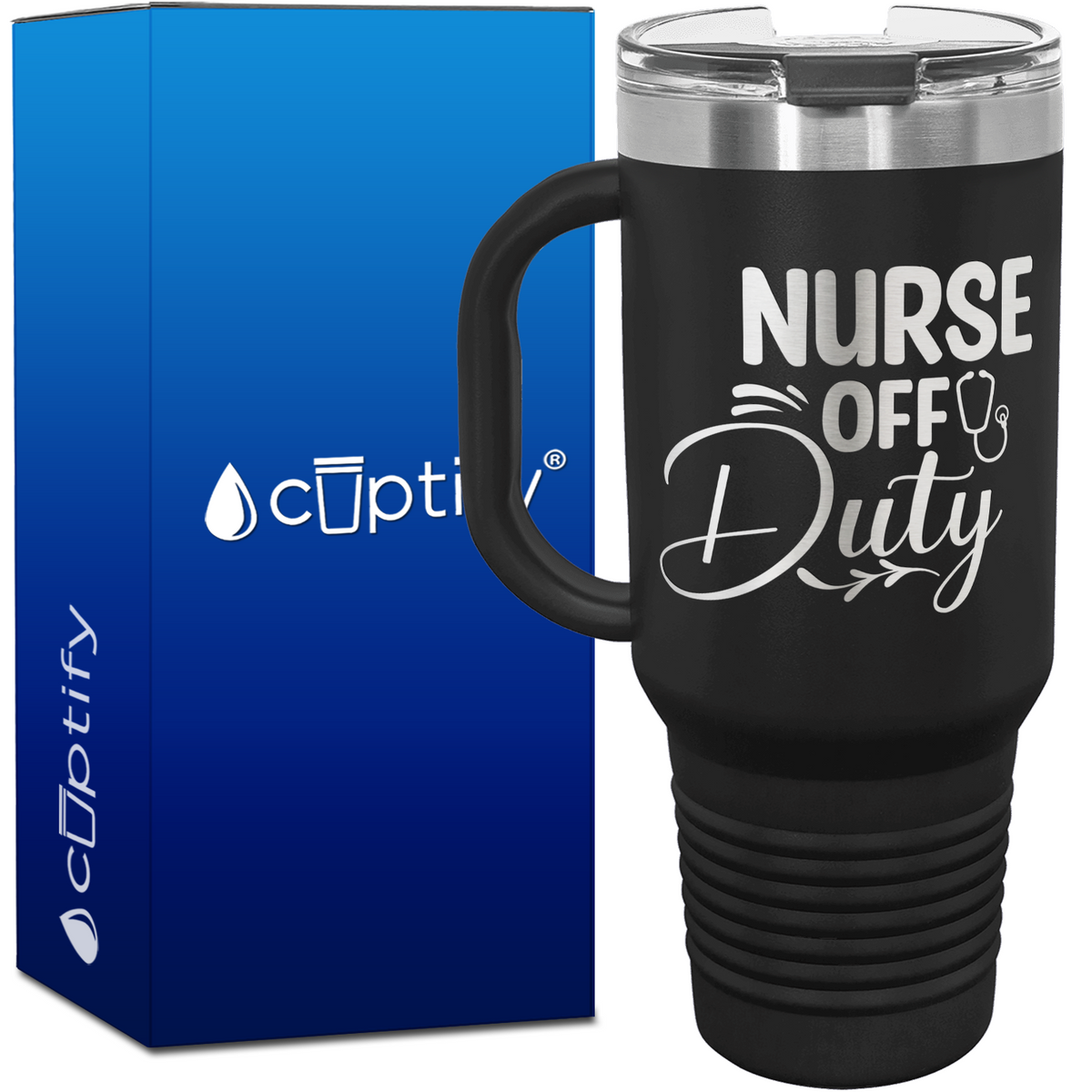 Nurse Off Duty 40oz Nurse Travel Mug