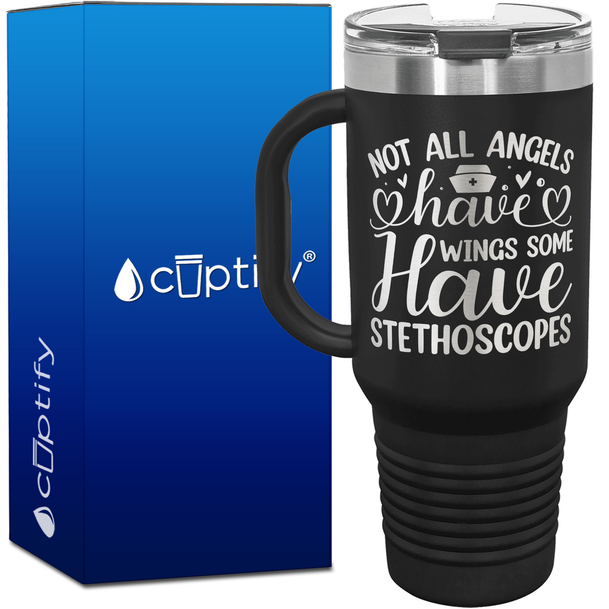 Not All Angels Have Wings 40oz Nurse Travel Mug