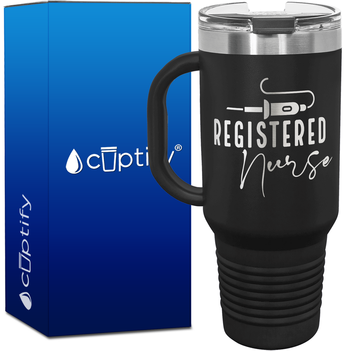 Registered Nurse Syringe 40oz Nurse Travel Mug