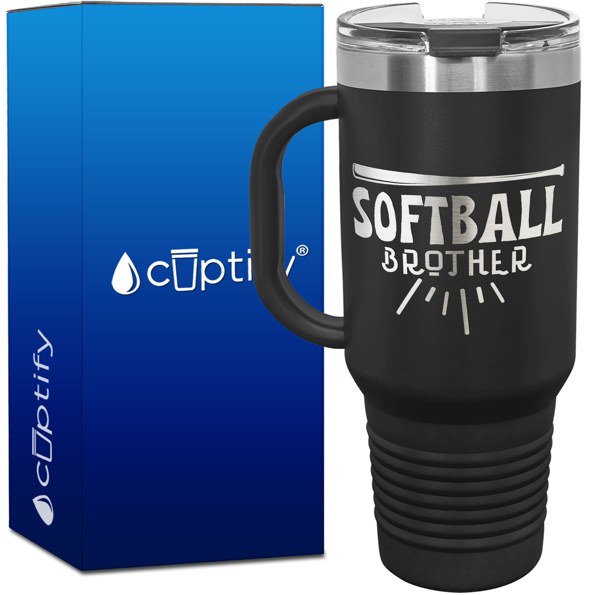 Softball Brother 40oz Softball Travel Mug