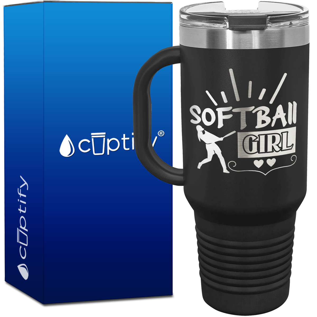Softball Girl 40oz Softball Travel Mug