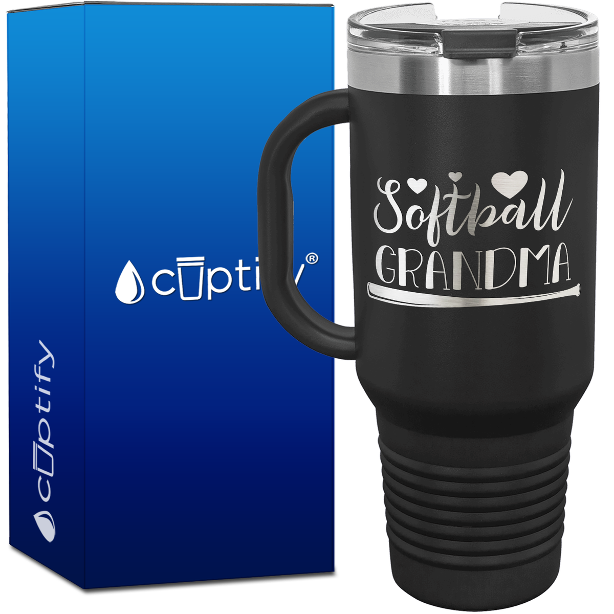 Softball Grandma 40oz Softball Travel Mug