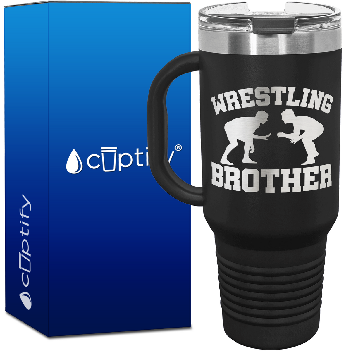 Wrestling Brother 40oz Travel Mug