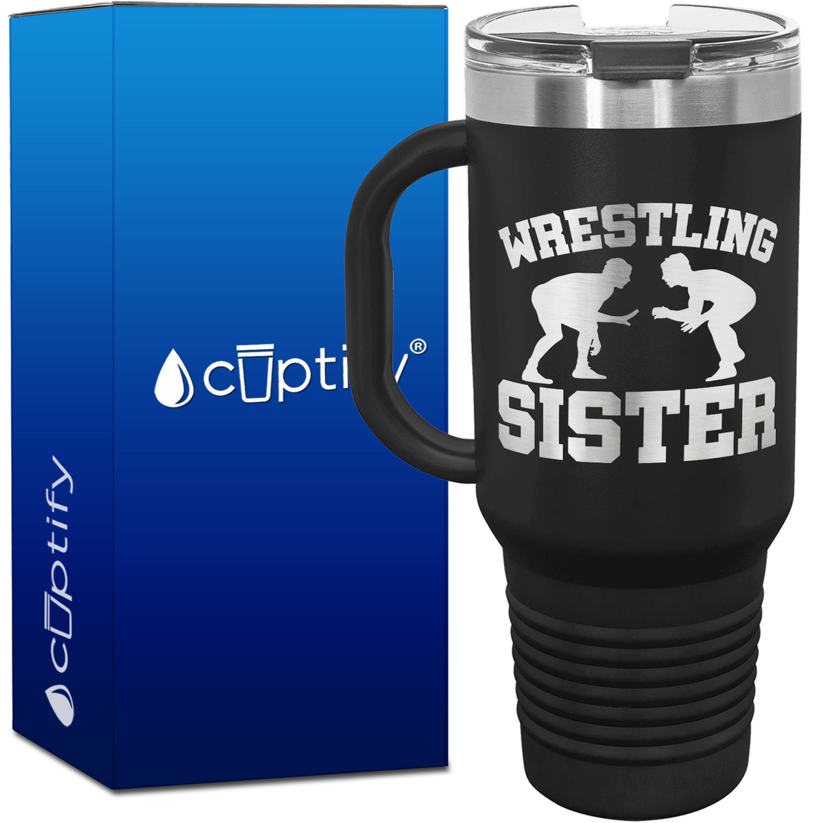 Wrestling Sister 40oz Travel Mug