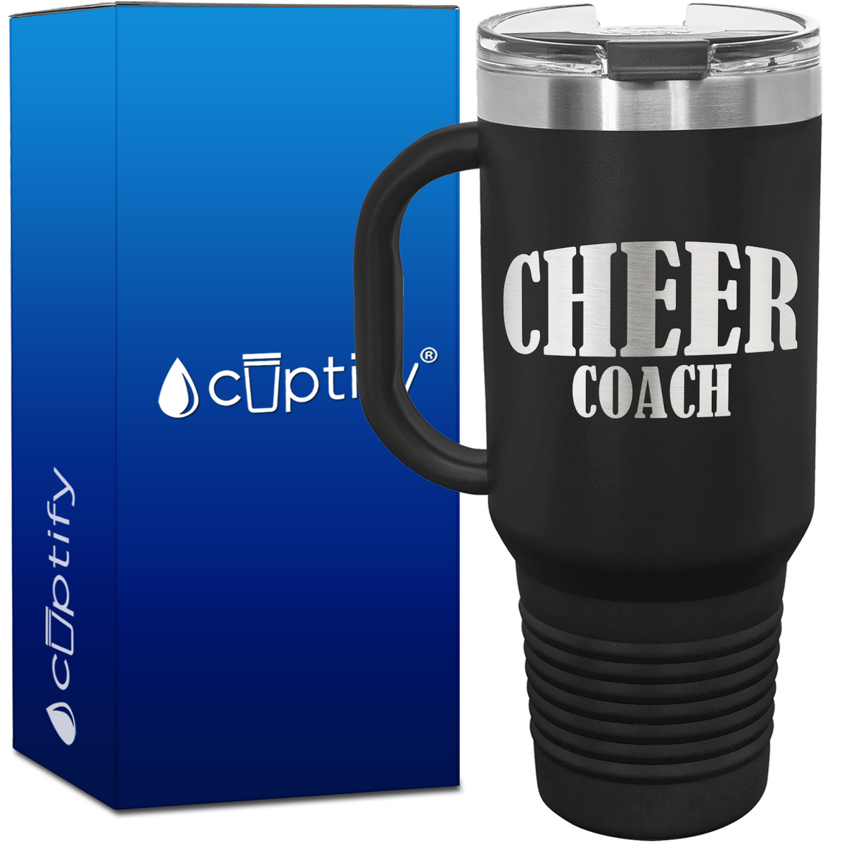 Cheer Coach Inflate 40oz Cheer Travel Mug