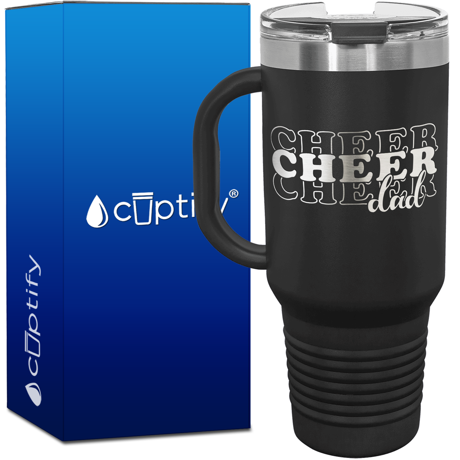 Cheer Cheer Cheer Dad 40oz Cheer Travel Mug