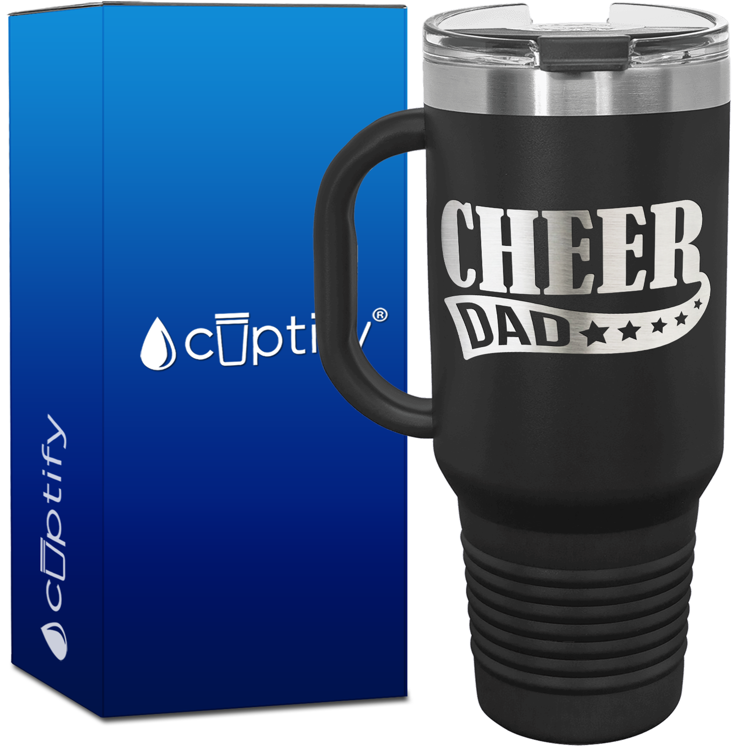 Cheer Dad 40oz Cheer Travel Mug