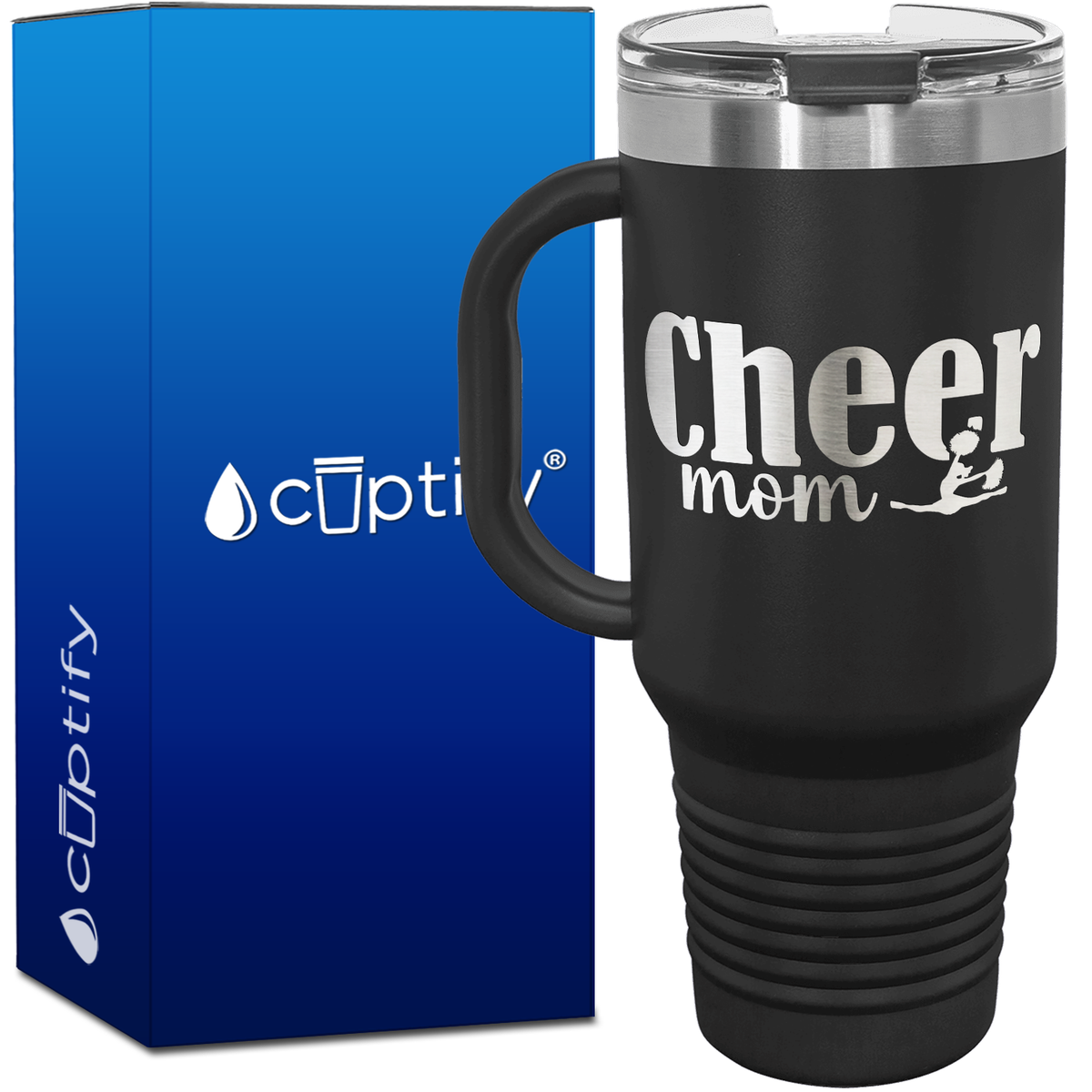 Cheer Mom 40oz Cheer Travel Mug