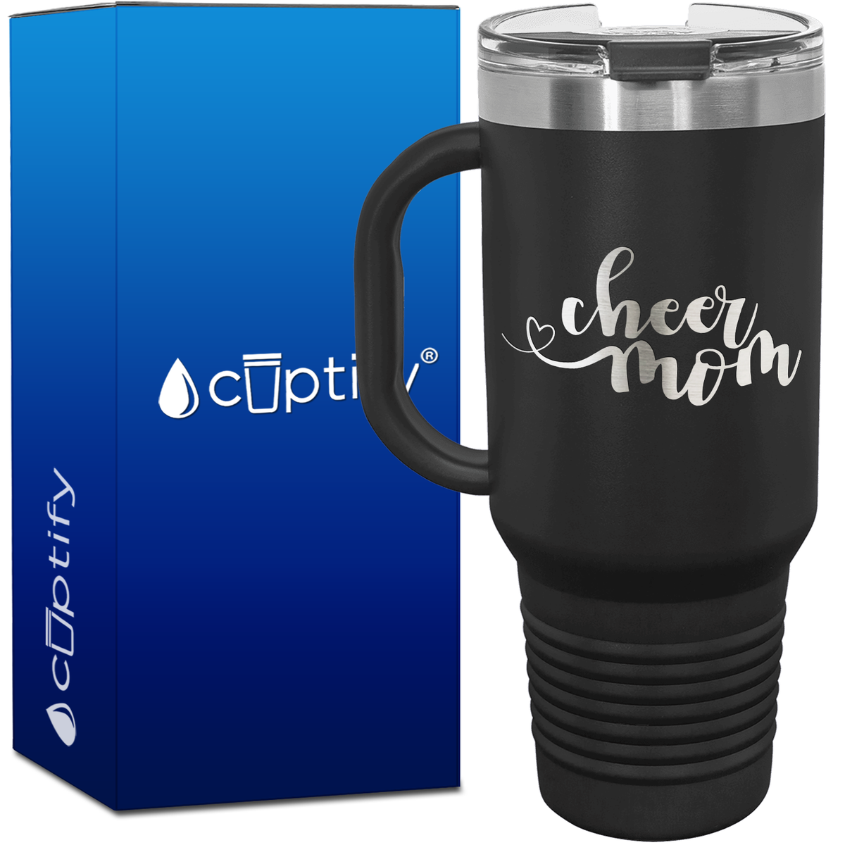 Cheer Mom 40oz Cheer Travel Mug