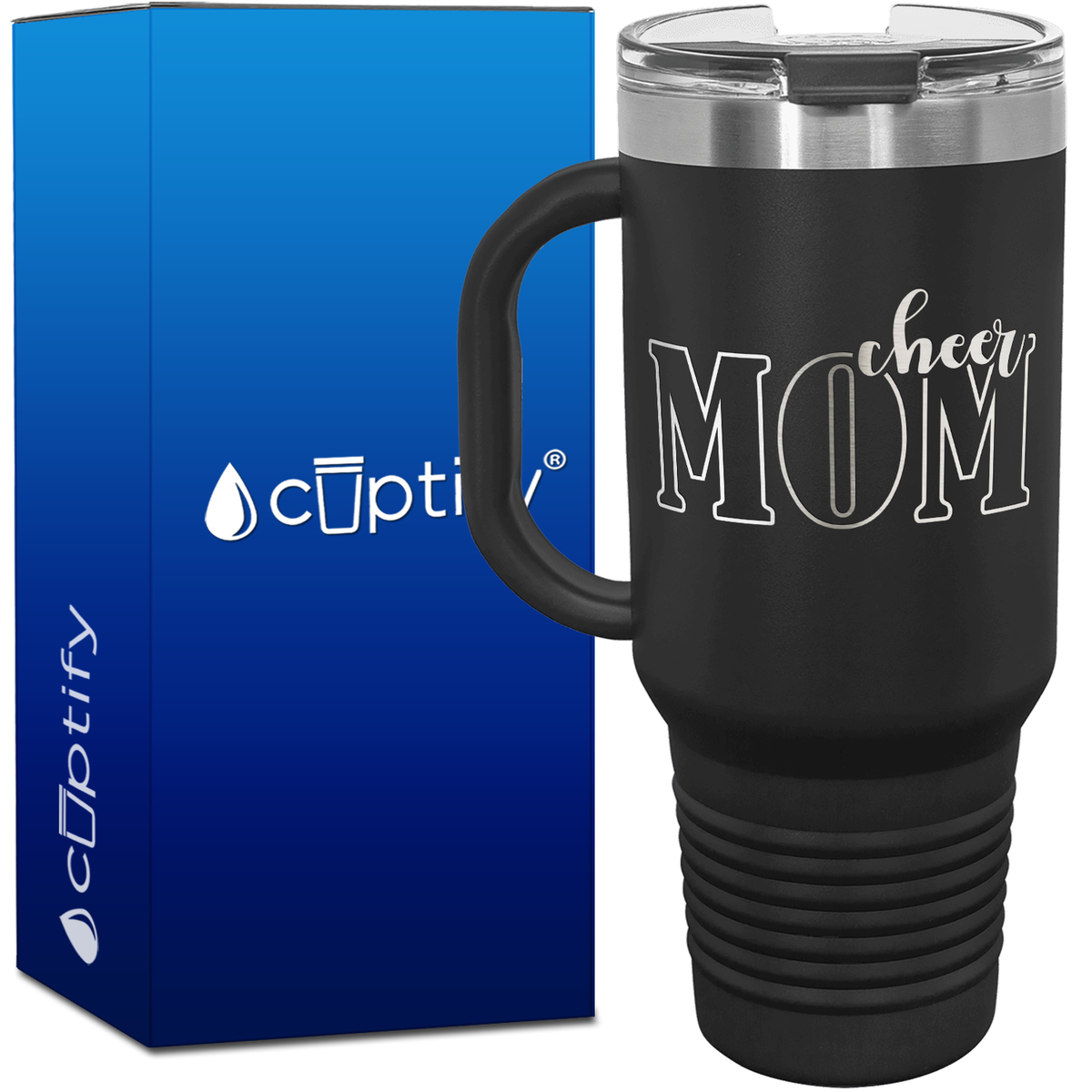 Cheer Mom 40oz Cheer Travel Mug
