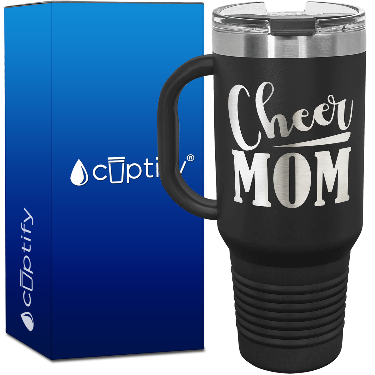 Cheer Mom 40oz Cheer Travel Mug