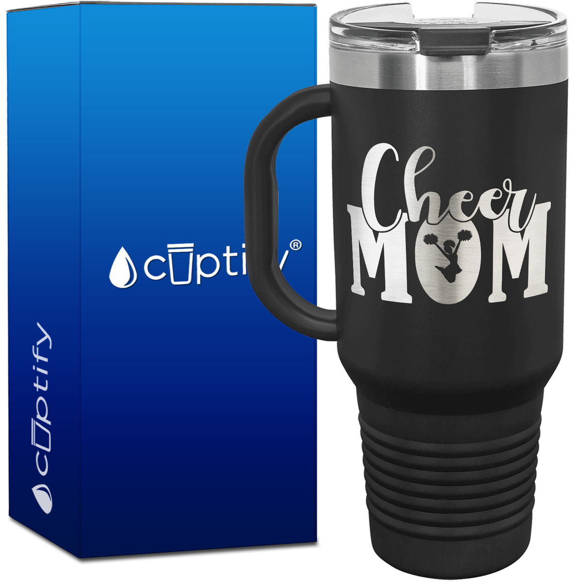 Cheer Mom 40oz Cheer Travel Mug
