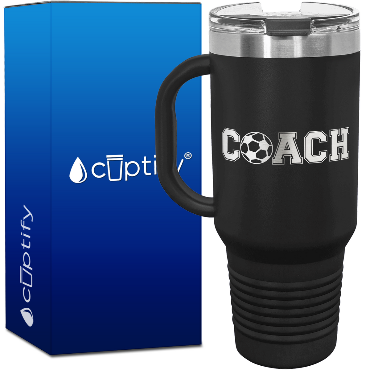 Coach Soccer 40oz Coach Travel Mug