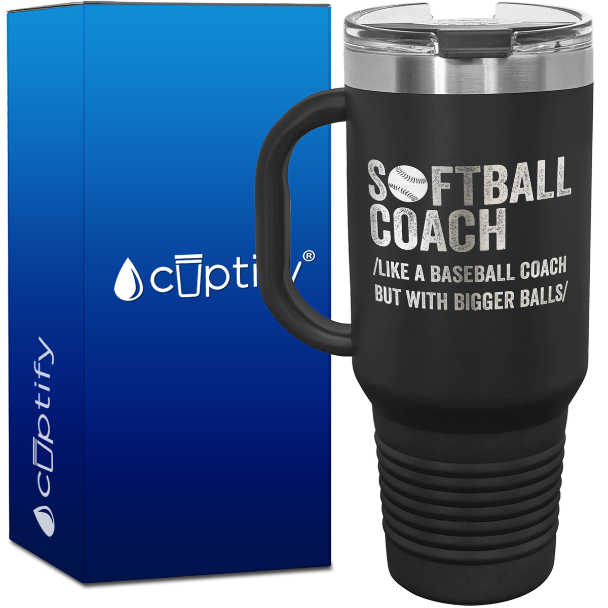 Softball Coach 40oz Coach Travel Mug