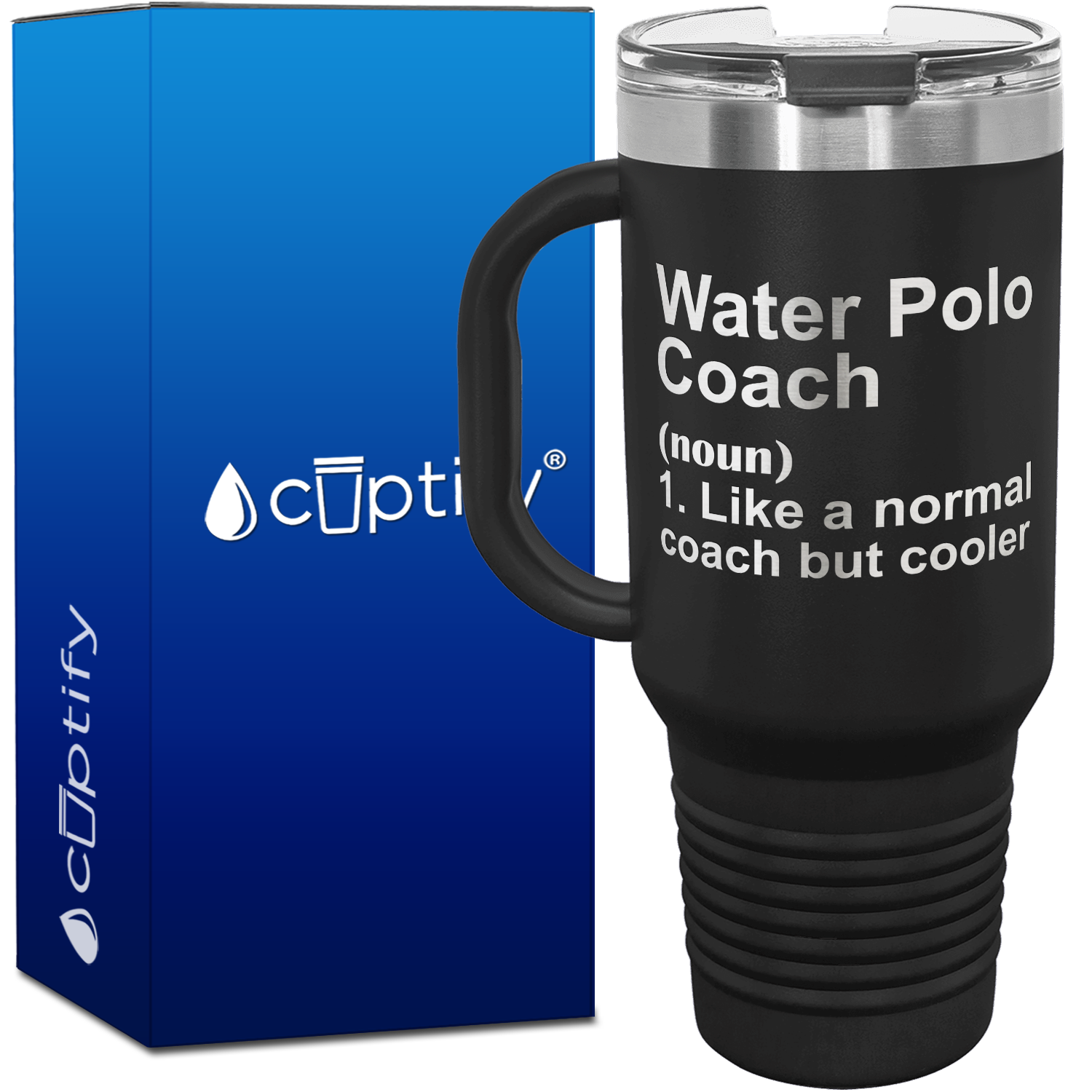 Water Polo Coach Definition 40oz Coach Travel Mug