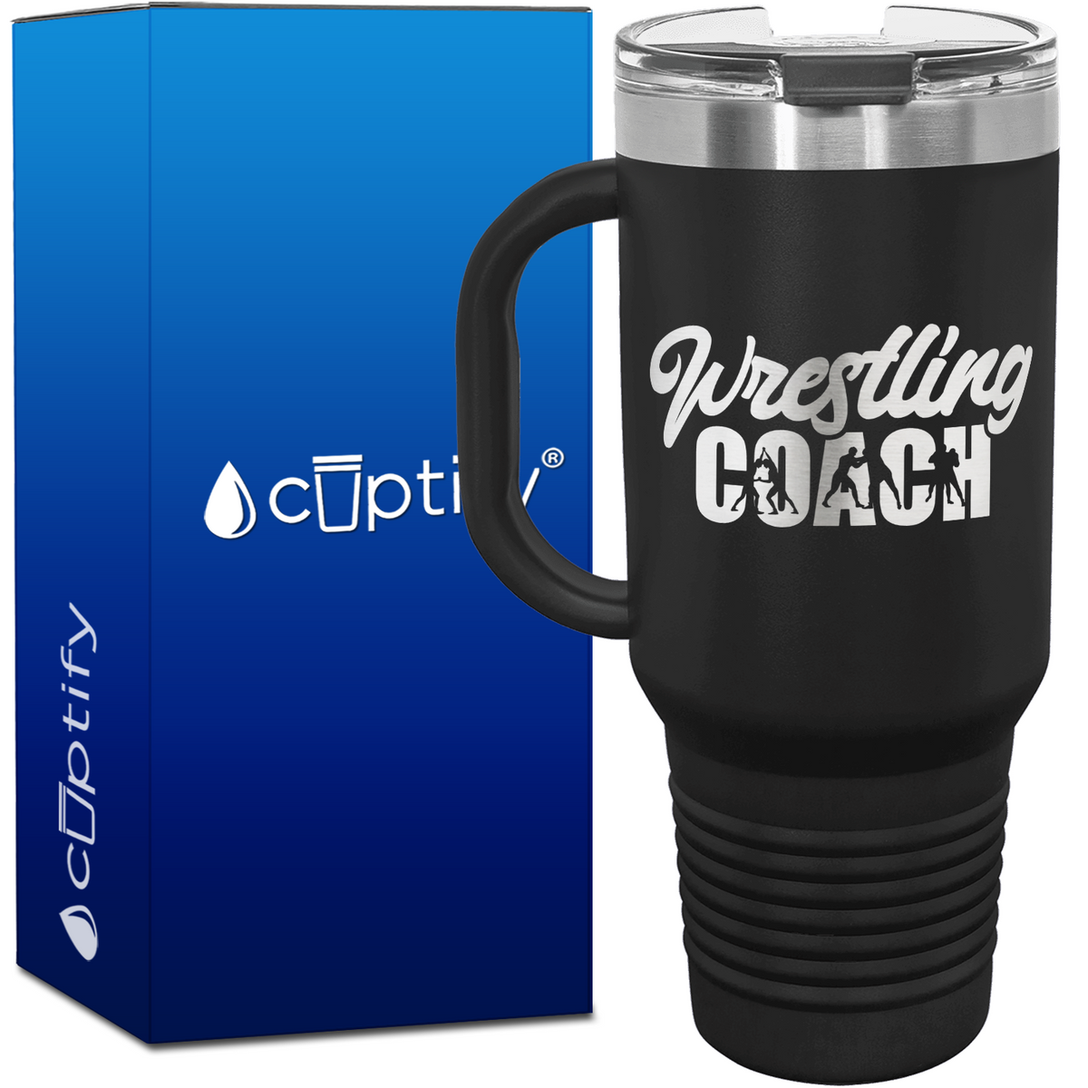 Wrestling Coach 40oz Coach Travel Mug