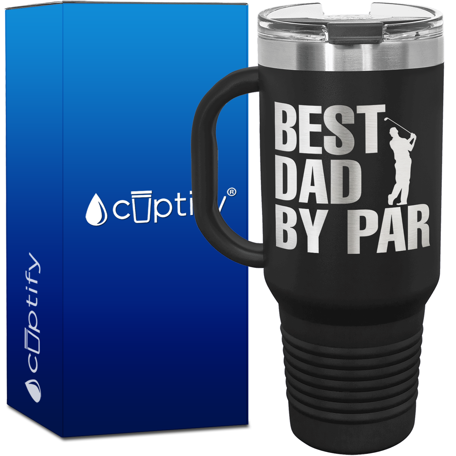 Best Dad by Par 40oz Golf Travel Mug