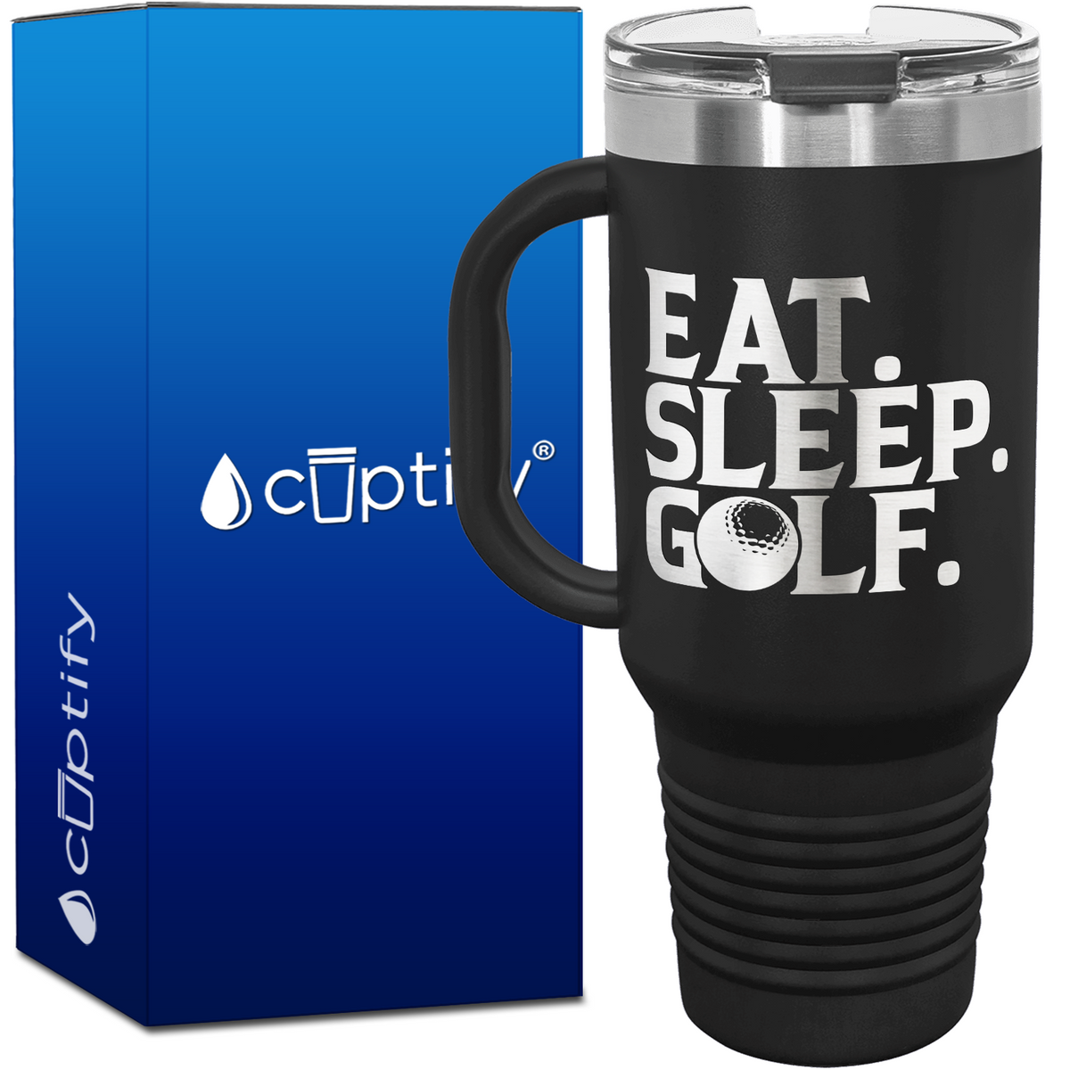 Eat Sleep Golf 40oz Golf Travel Mug
