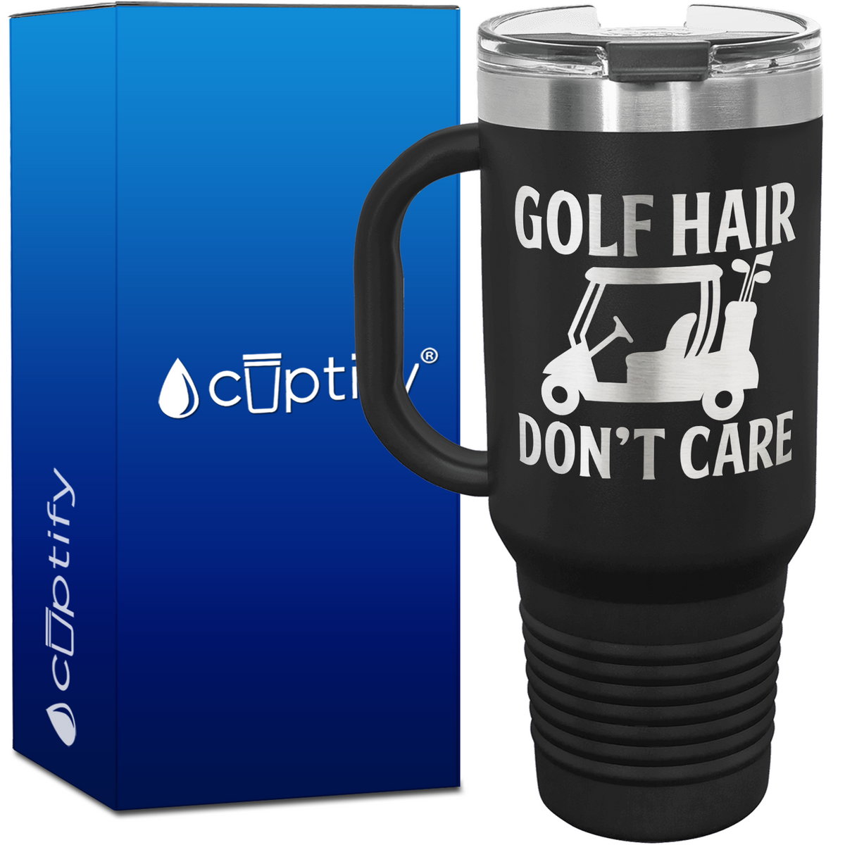 Golf Hair Don't Care 40oz Golf Travel Mug