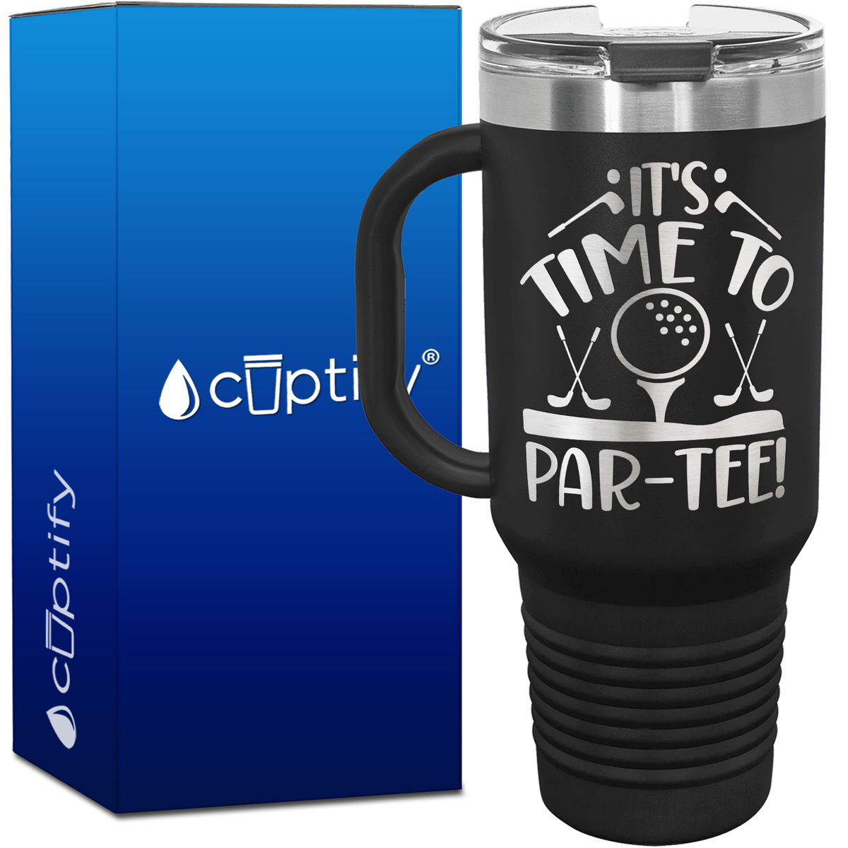 It's Time to Par-Tee 40oz Golf Travel Mug