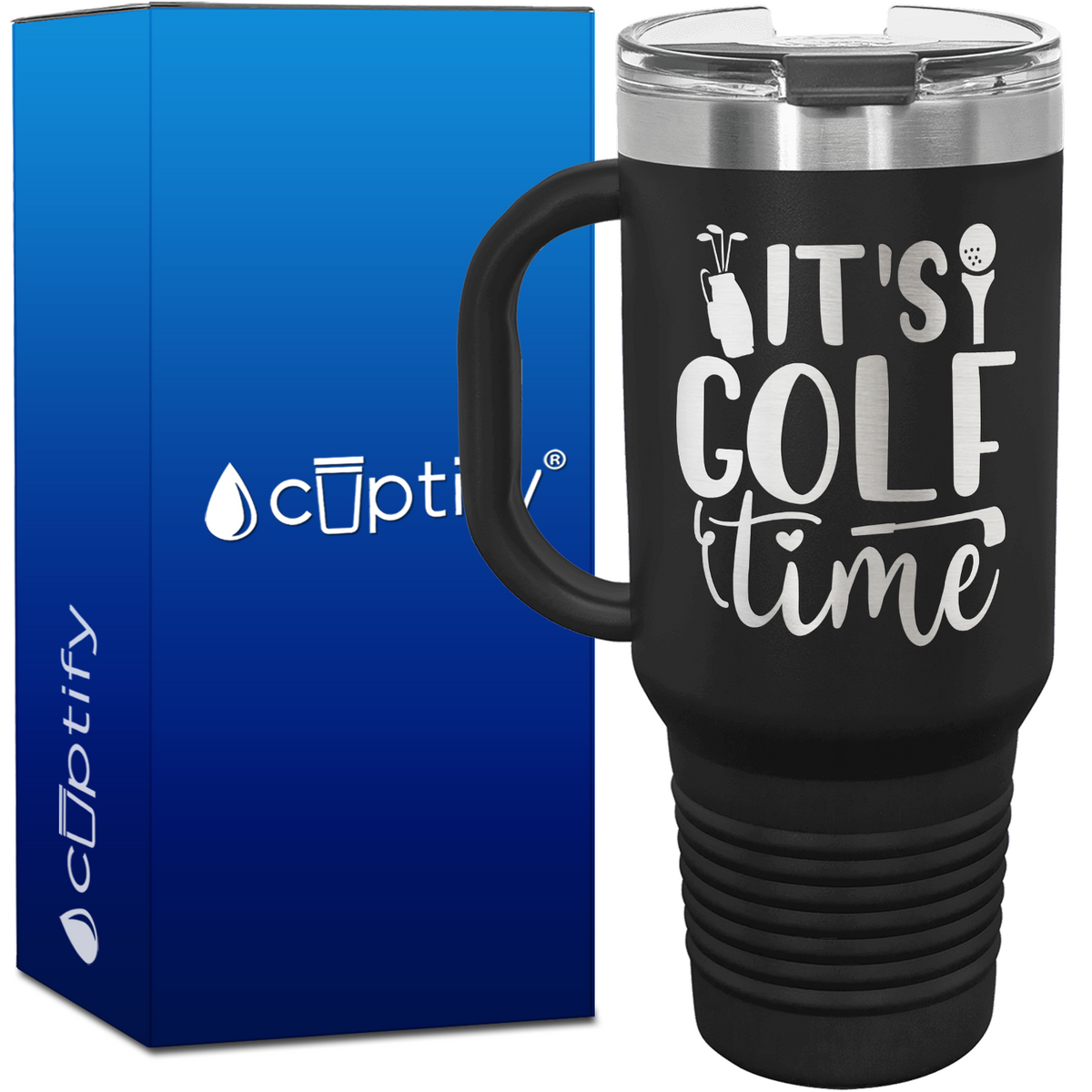 It's Golf Time 40oz Golf Travel Mug