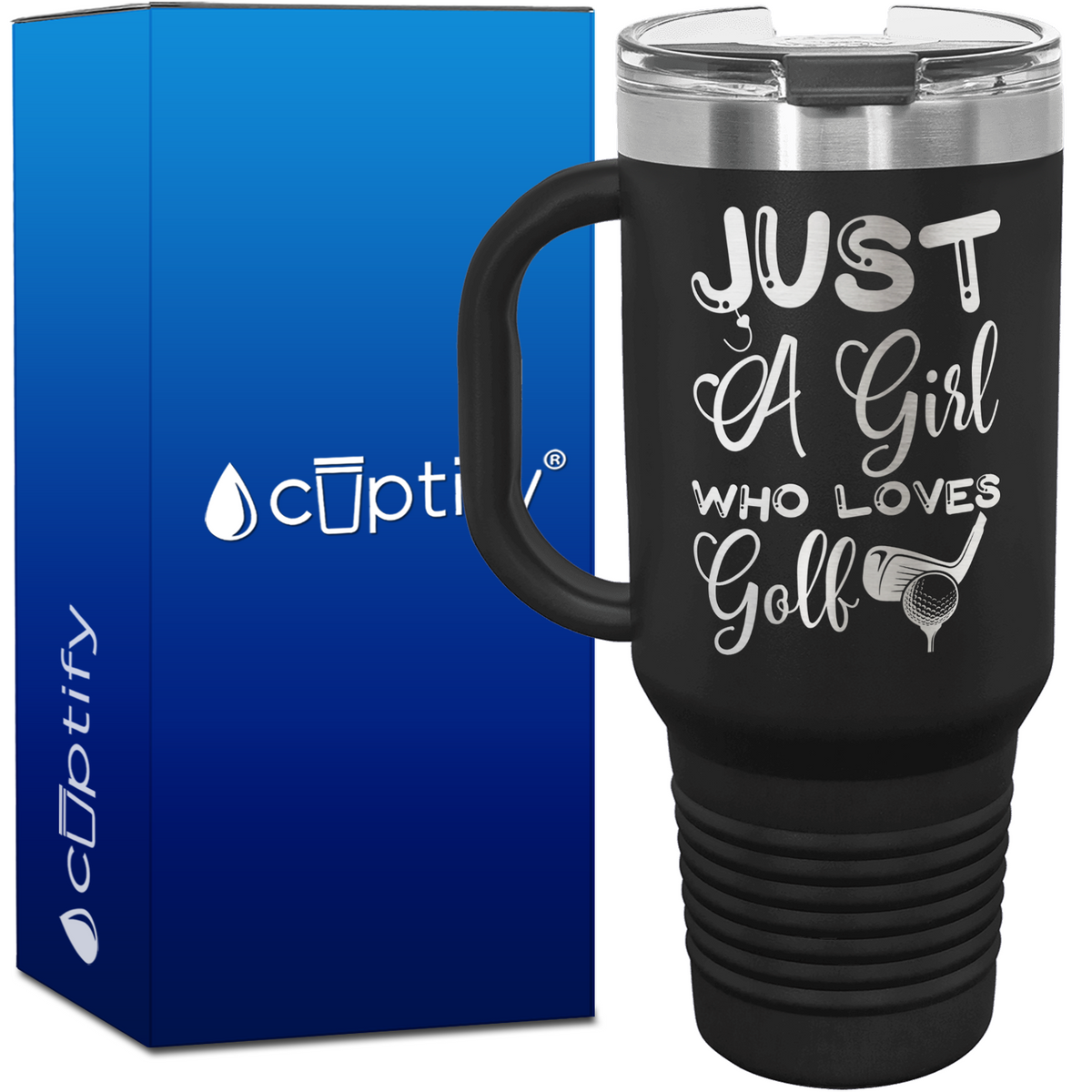 Just a Girl Who Loves Golf 40oz Golf Travel Mug