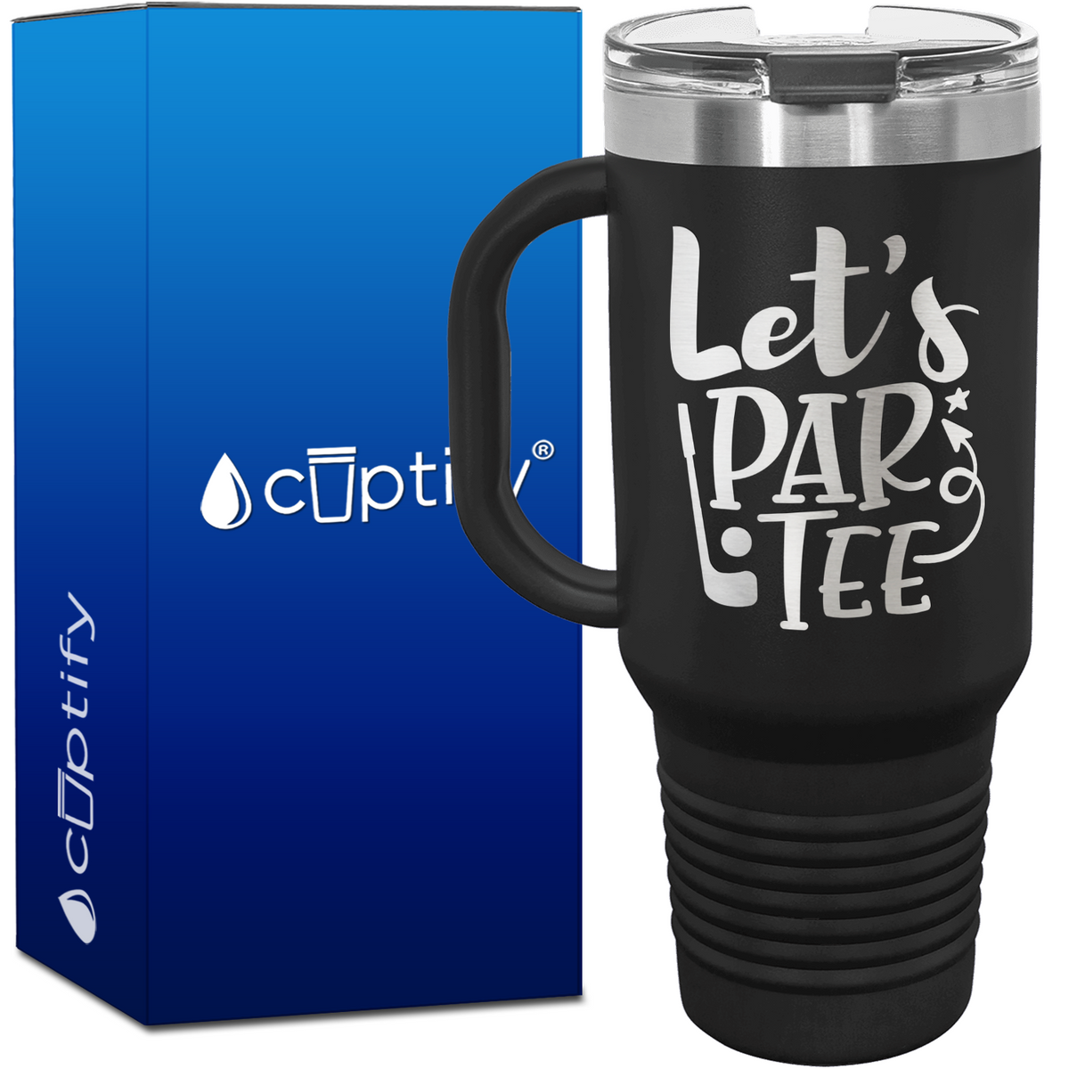 Let's Par Tee 40oz Golf Travel Mug
