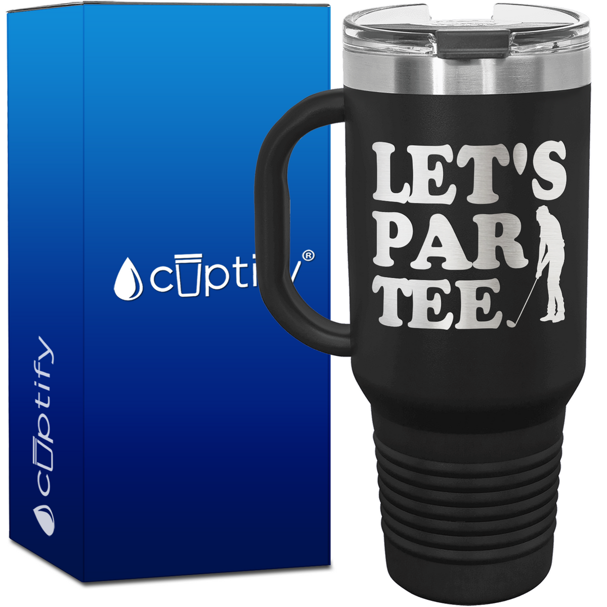 Let's Par Tee 40oz Golf Travel Mug