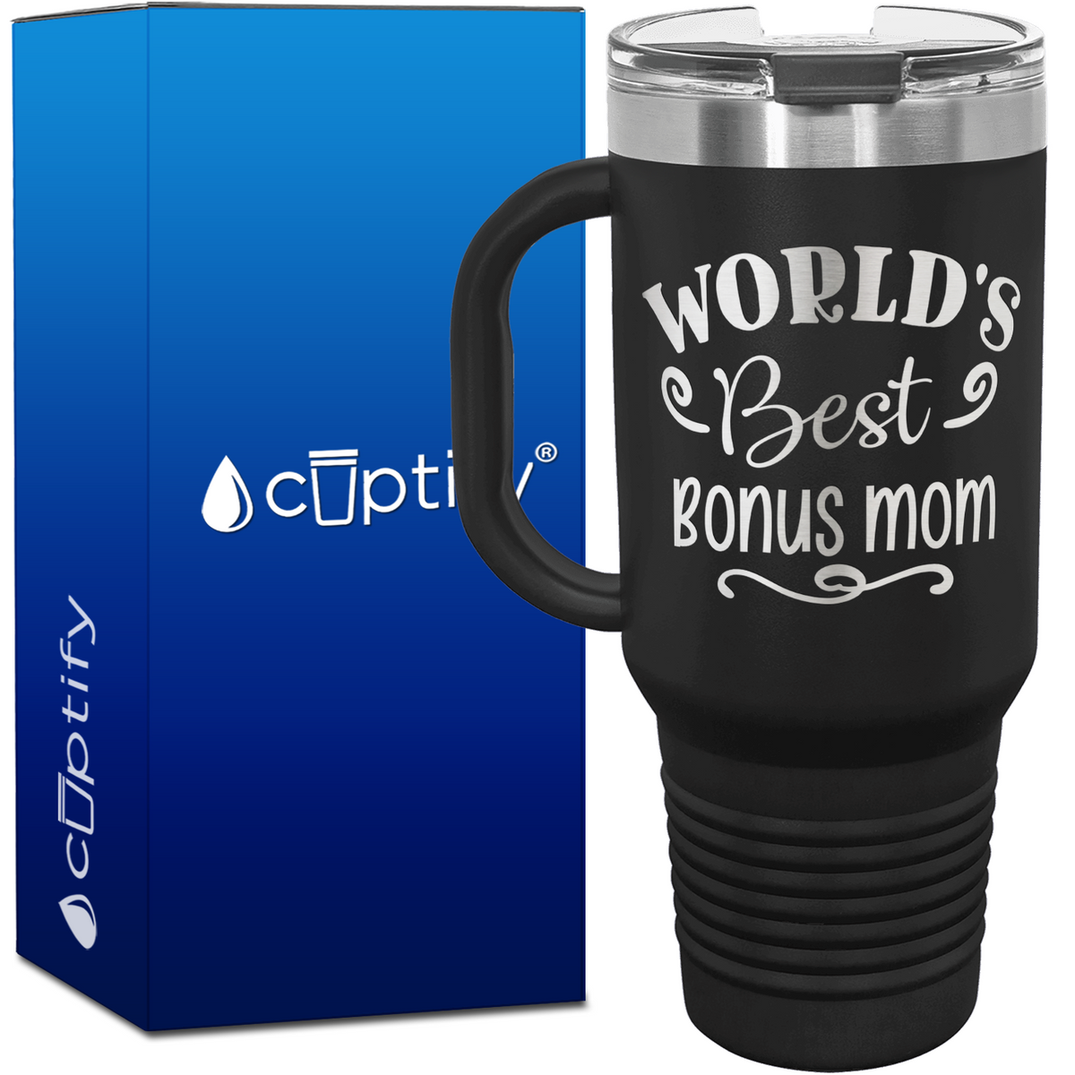World's Best Bonus Mom 40oz Mom Travel Mug