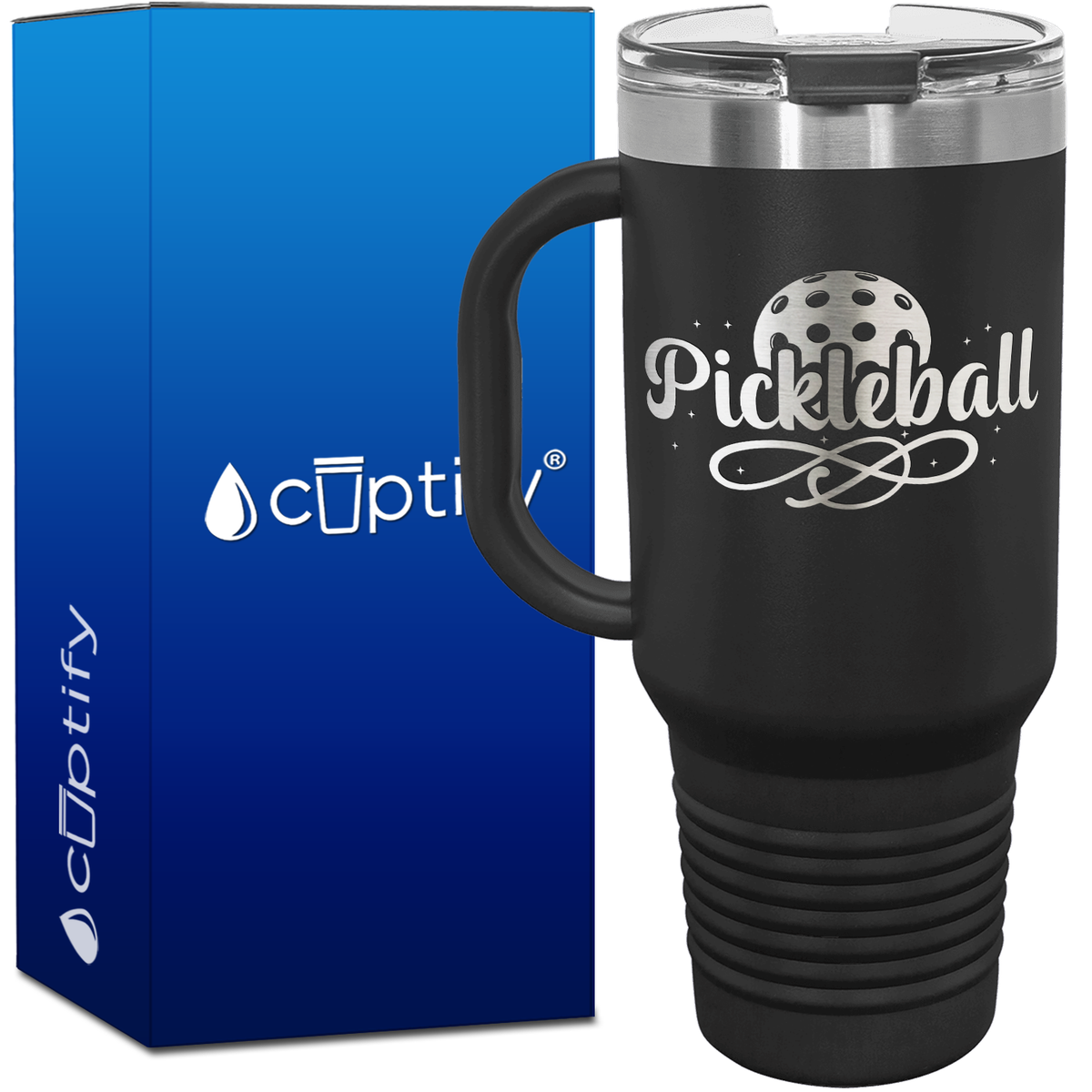 Pickleball 40oz Pickleball Travel Mug