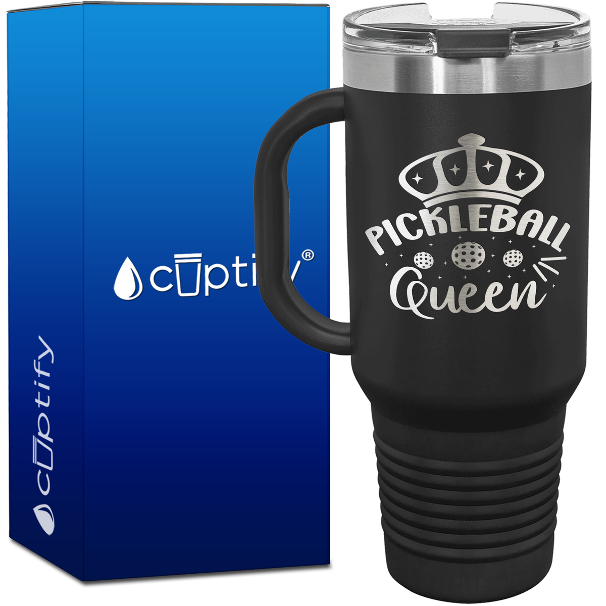 Pickleball Queen 40oz Pickleball Travel Mug