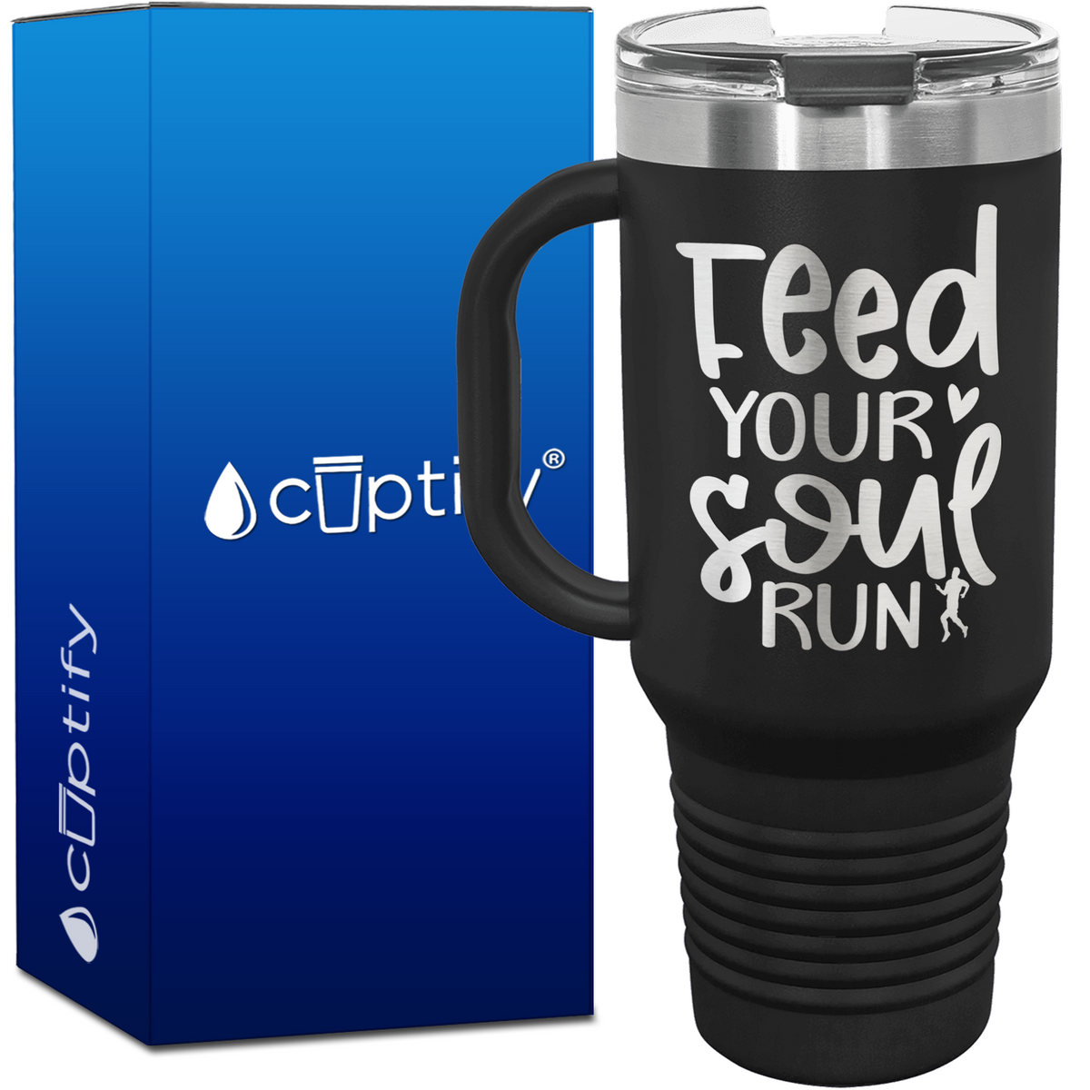 Feed Your Soul Run 40oz Running Travel Mug