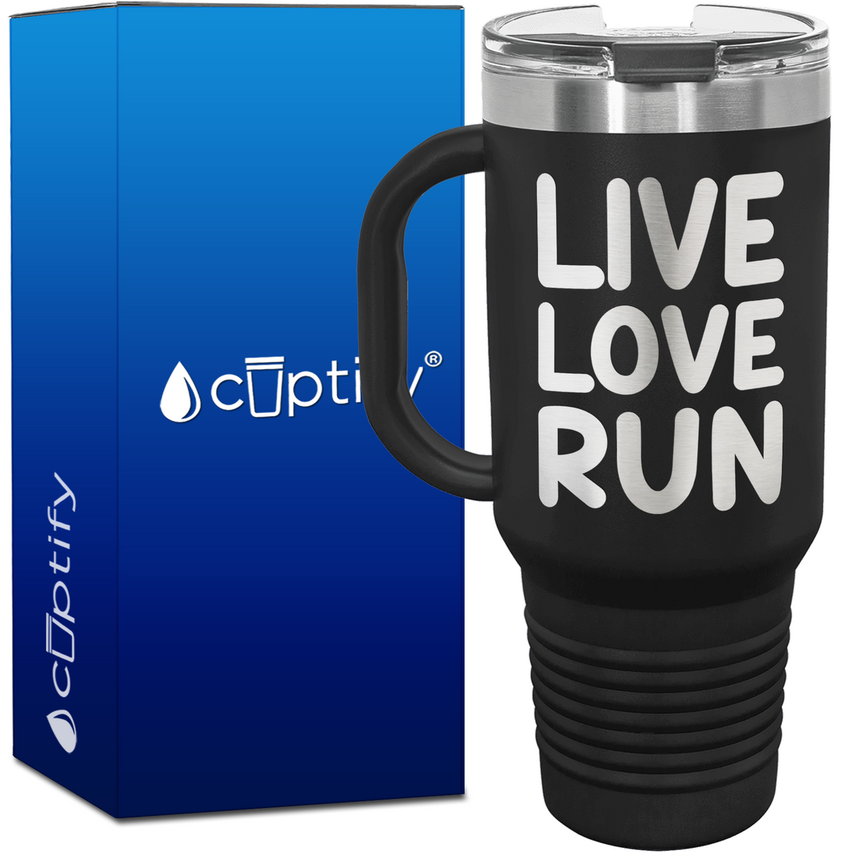 Live Love Run 40oz Running Travel Mug
