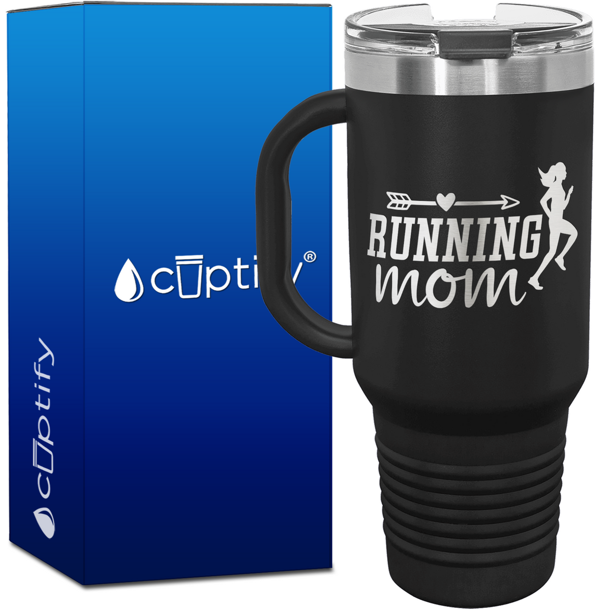 Running Mom 40oz Running Travel Mug