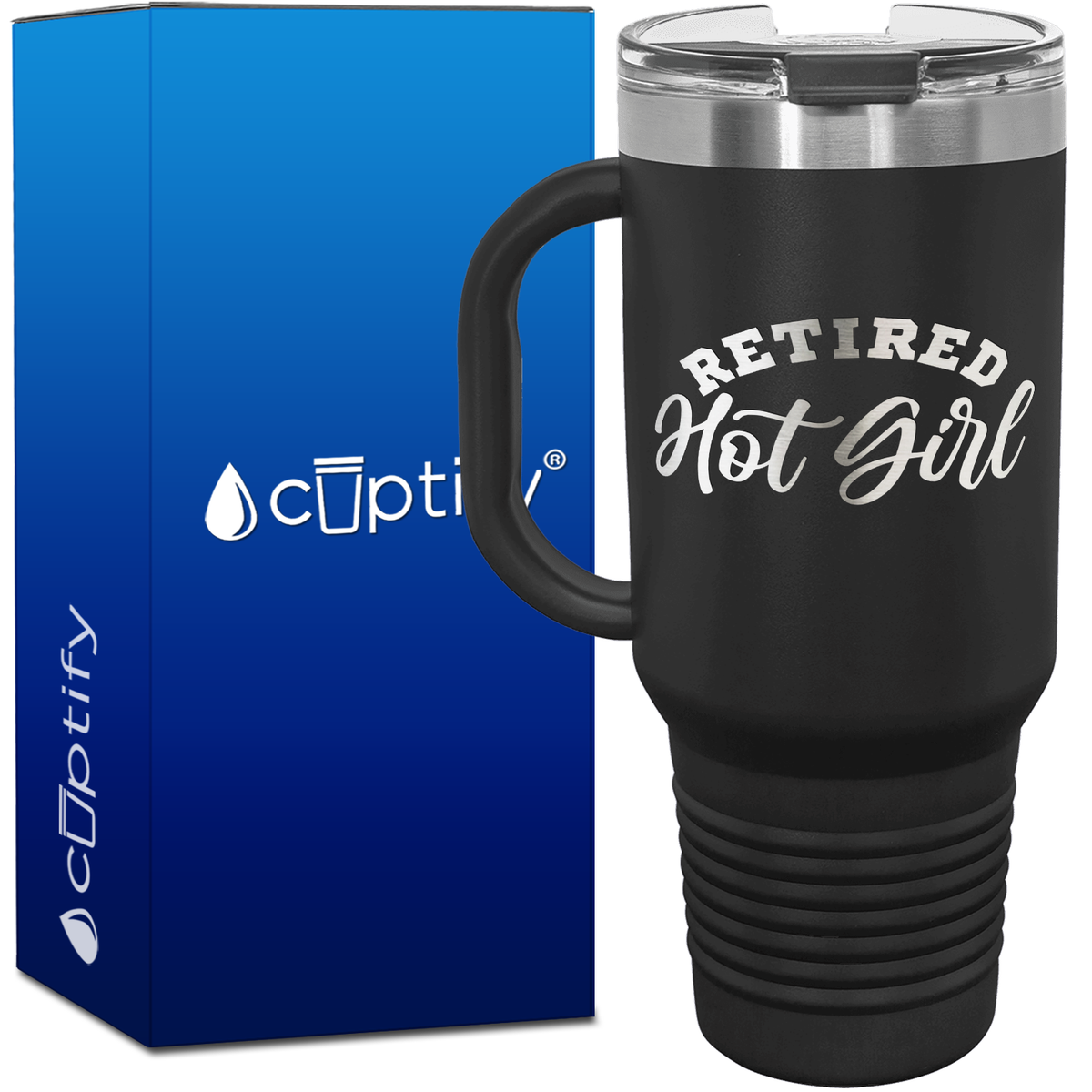 Retired Hot Girl 40oz Retirement Travel Mug