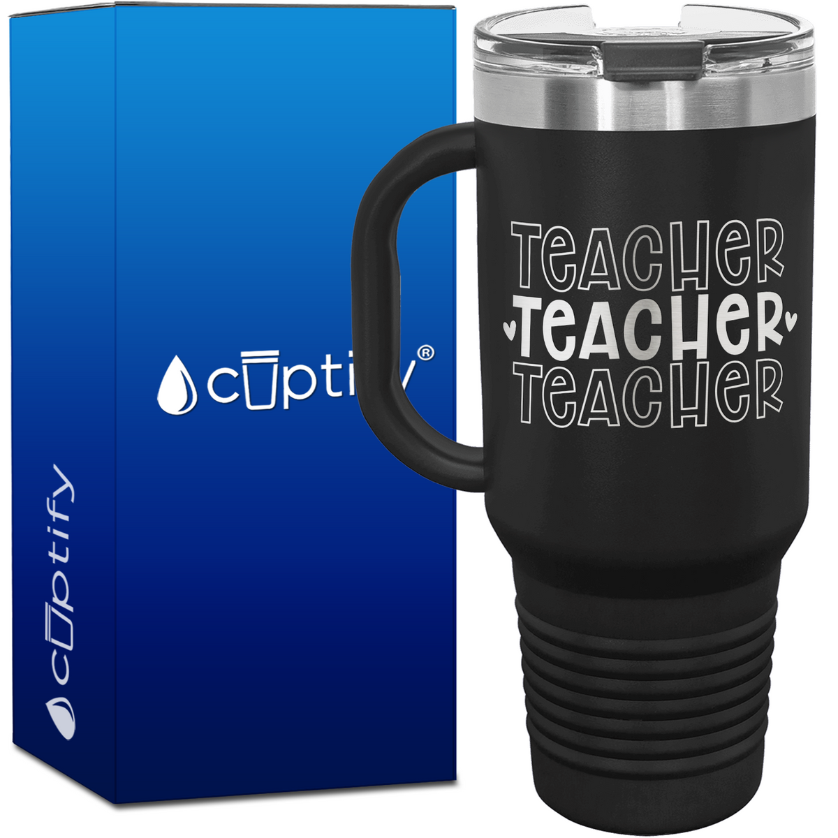 Teacher Teacher Teacher 40oz Teacher Travel Mug