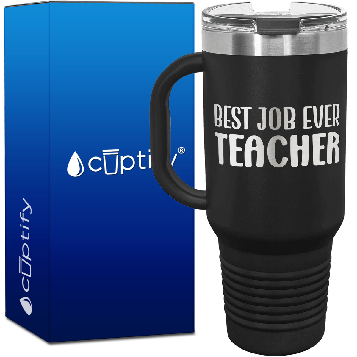 Best Job Ever Teacher 40oz Teacher Travel Mug
