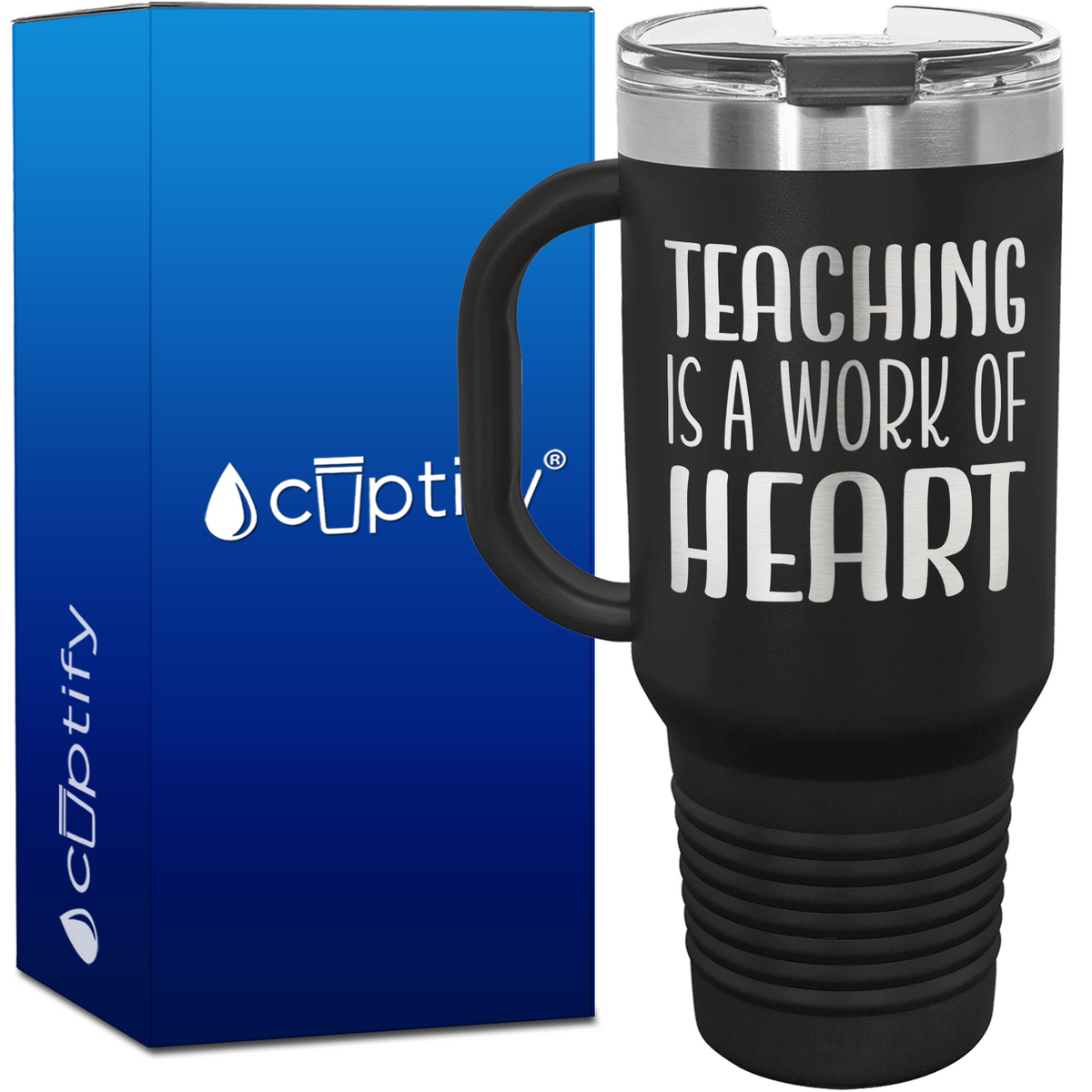 Teaching is a Work of Heart 40oz Teacher Travel Mug