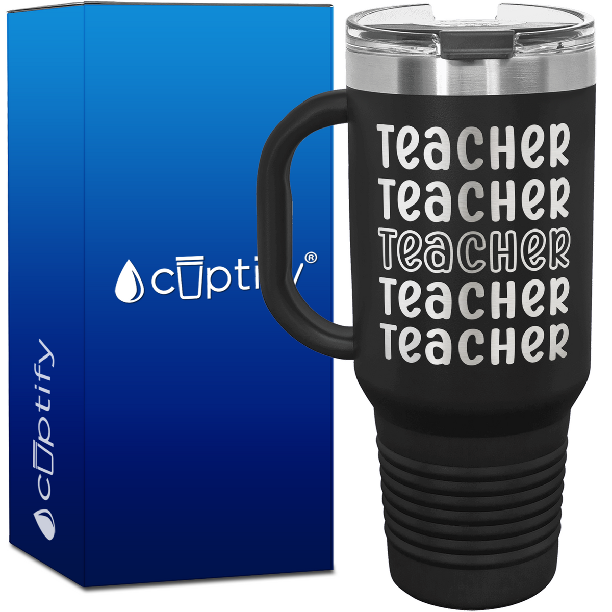 Teacher Teacher Teacher Teacher Teacher 40oz Teacher Travel Mug
