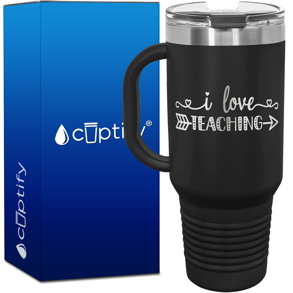 I Love Teaching 40oz Teacher Travel Mug