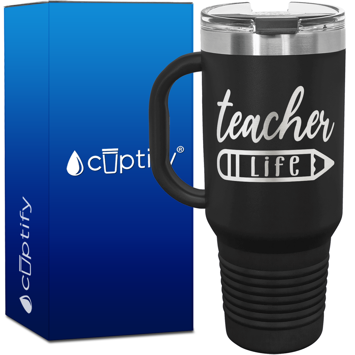 Teacher Life 40oz Teacher Travel Mug