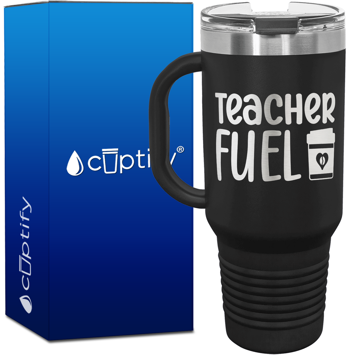 Teacher Fuel 40oz Teacher Travel Mug
