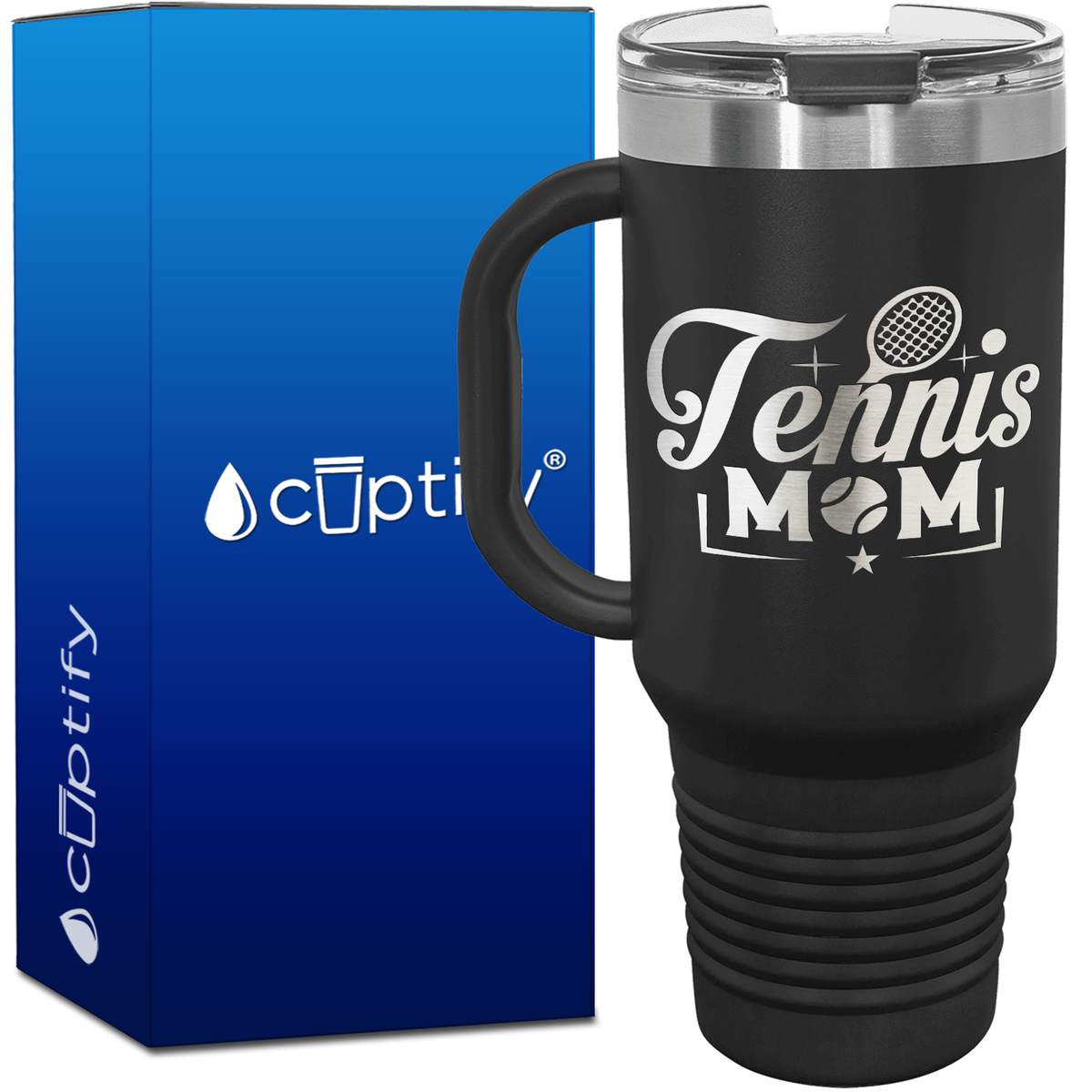 Tennis Mom 40oz Tennis Travel Mug