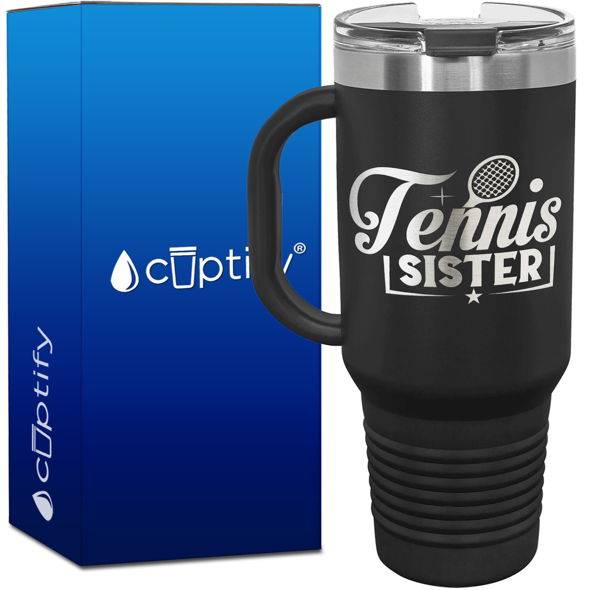 Tennis Sister 40oz Tennis Travel Mug